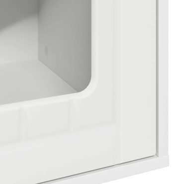 vidaXL Σπίτι Γάτας Λευκό 53 x 52 x 62 εκ Επεξεργασμένο Ξύλο
