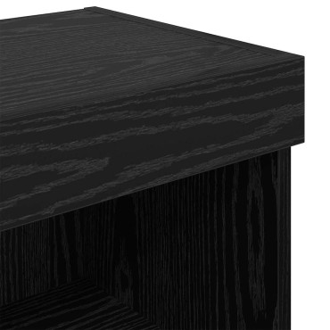 vidaXL Ντουλάπι Τηλεόρασης Τοίχου 100x30x30cm Μαύρη Οξυά