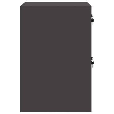 vidaXL Ντουλάπα Αρχείων Μαύρο 44x50x74,5cm Ψυχρής Έλασης Χάλυβας 1 τεμ.