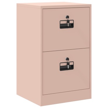 vidaXL Ντουλάπα Αρχείων Ροζ 45,5x42x74,5cm Ψυχρής Έλασης Χάλυβας 1 τεμ.