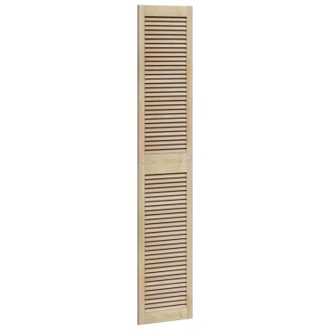 vidaXL Πόρτα Ντουλάπας με πόρτα 4 τμχ. Φυσικό 201 x 2,1 x 39,5 cm
