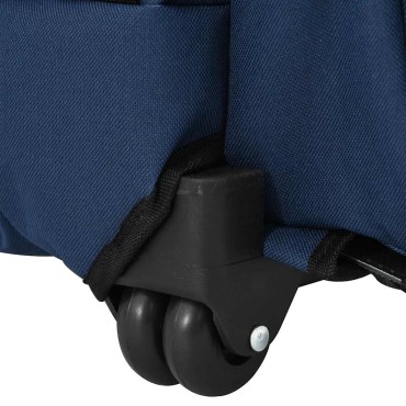 vidaXL Καρότσι Κατοικίδιων 3 σε 1 Μπλε 48x32x(57-106) εκ. από Ύφασμα Oxford