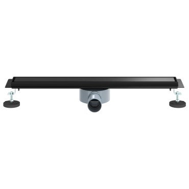 vidaXL Σιφόνι ντους 2-σε-1 με 360° σιφόνι Μαύρο 60 cm