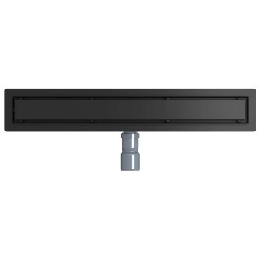 vidaXL Σιφόνι ντους 2-σε-1 με 360° σιφόνι Μαύρο 60 cm