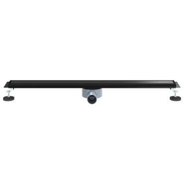 vidaXL Σιφόνι ντους 2-σε-1 με 360° σιφόνι Μαύρο 90 cm