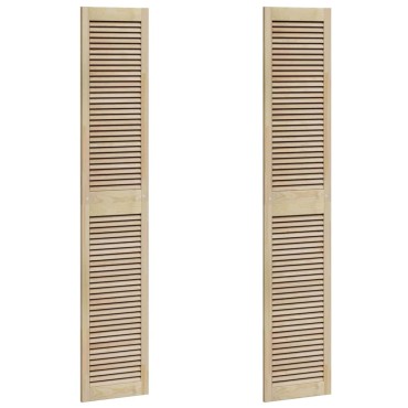 vidaXL Πόρτα Ντουλάπας με πόρτα 2 τμχ. Φυσικό 201 x 2,1 x 39,5 cm