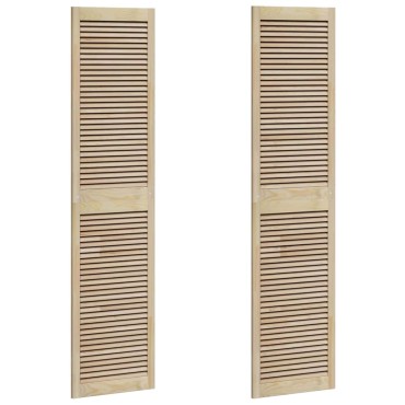 vidaXL Πόρτα Ντουλάπας με πόρτα 2 τμχ. Φυσικό 201 x 2,1 x 49,5 cm