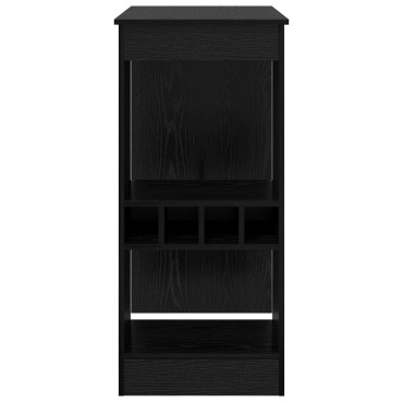 vidaXL Τραπέζι μπαρ 90x47.5x103.5cm Επεξεργασμένο Ξύλο Μαύρη Οξυά 1 τεμ.