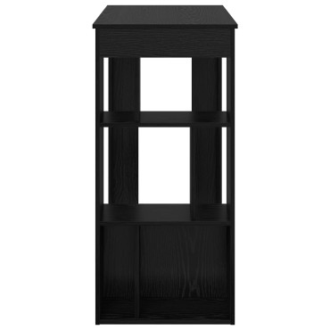 vidaXL Τραπέζι μπαρ 102x50x103,5cm Επεξεργασμένο Ξύλο Μαύρη Οξυά 1 τεμ.