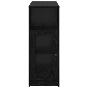 vidaXL Τραπέζι μπαρ 101x40x103,5cm Επεξεργασμένο Ξύλο Μαύρη Οξυά 1 τεμ.