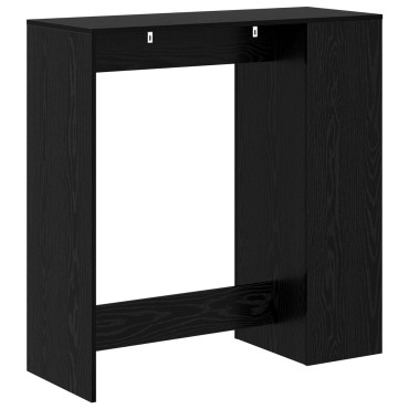 vidaXL Τραπέζι μπαρ 101x40x103,5cm Επεξεργασμένο Ξύλο Μαύρη Οξυά 1 τεμ.