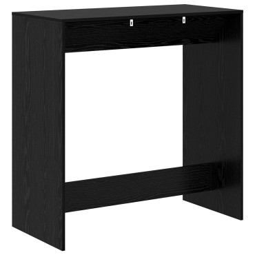 vidaXL Τραπέζι μπαρ 102x50x103,5cm Επεξεργασμένο Ξύλο Μαύρη Οξυά 1 τεμ.