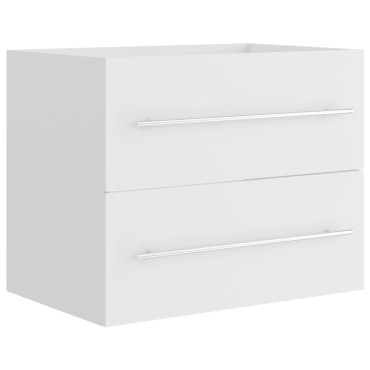 vidaXL Ντουλάπι Νιπτήρα Λευκό 60x38,5x48cm από Επεξ. Ξύλο 1 τεμ.