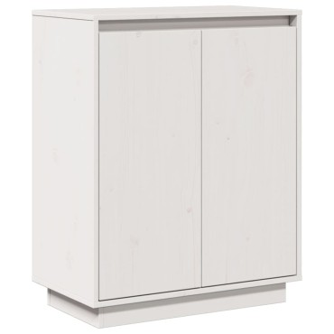 vidaXL Ντουλάπι Λευκό 60x34x75cm από Μασίφ Ξύλο Πεύκου 1 τεμ.