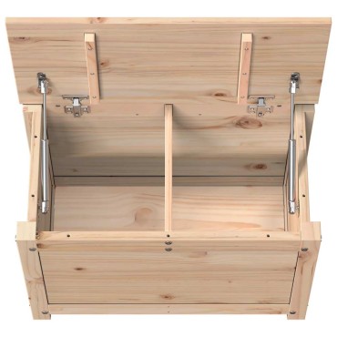 vidaXL Κουτί Αποθήκευσης 60x32x45,5cm από Μασίφ Ξύλο Πεύκου 1 τεμ.