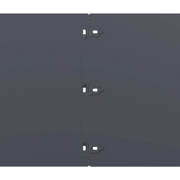 vidaXL Περιφράξεις γκαζόν 10 τεμάχια Ανθρακί από χάλυβα ψυχρής έλασης