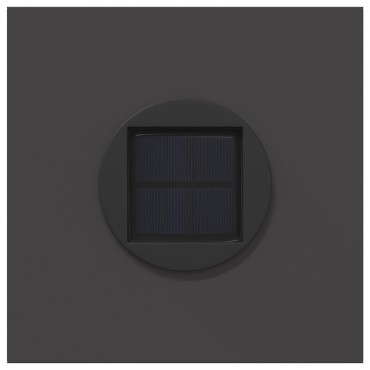 vidaXL Ηλιακό LED Φως Δρόμου 2 τμχ. Θερμό λευκό 18 x 18 x 50 εκ.