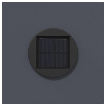 vidaXL Ηλιακό LED Φως Δρόμου 2 τμχ. Θερμό λευκό 18 x 18 x 50 εκ.