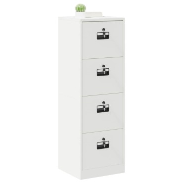 vidaXL Ντουλάπα Αρχείων Μαύρο 45,5x42x139cm Ψυχρής Έλασης Χάλυβας 1 τεμ.