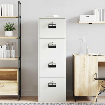 vidaXL Ντουλάπα Αρχείων Μαύρο 45,5x42x139cm Ψυχρής Έλασης Χάλυβας 1 τεμ.