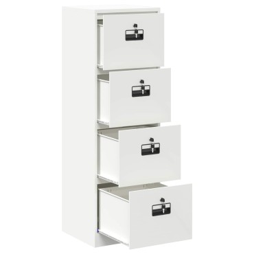 vidaXL Ντουλάπα Αρχείων Μαύρο 45,5x42x139cm Ψυχρής Έλασης Χάλυβας 1 τεμ.