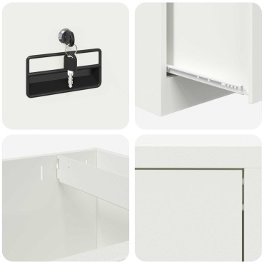 vidaXL Ντουλάπα Αρχείων Ροζ 45,5x42x139cm Ψυχρής Έλασης Χάλυβας 1 τεμ.