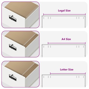 vidaXL Ντουλάπα Αρχείων Λευκό 45,5x42x139cm Ψυχρής Έλασης Χάλυβας 1 τεμ.