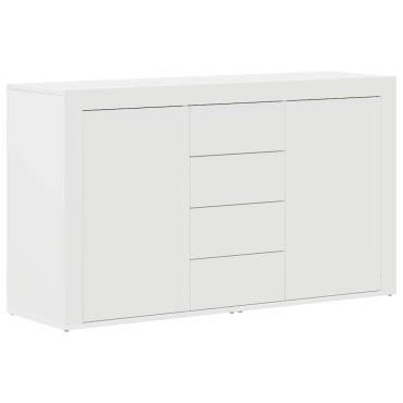 vidaXL Πλαϊνό γραφείο Λευκό 120x36x69cm Επεξεργασμένο Ξύλο 1 τεμ.
