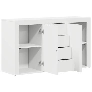 vidaXL Πλαϊνό γραφείο Λευκό 120x36x69cm Επεξεργασμένο Ξύλο 1 τεμ.