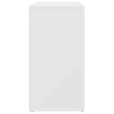 vidaXL Πλαϊνό γραφείο Λευκό 120x36x69cm Επεξεργασμένο Ξύλο 1 τεμ.