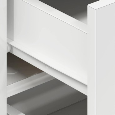 vidaXL Πλαϊνό γραφείο Λευκό 120x36x69cm Επεξεργασμένο Ξύλο 1 τεμ.