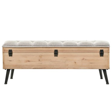 vidaXL Παγκάκι Κήπου από Μασίφ Ξύλο Ελάτης 110x40x50cm 1 τεμ.