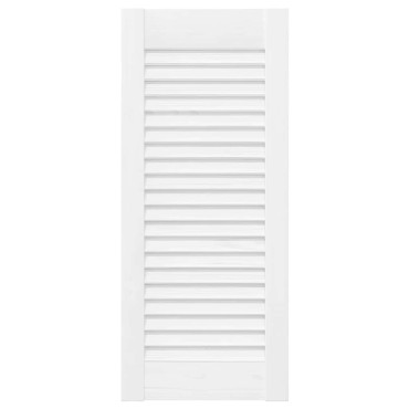 vidaXL Πόρτα ντουλαπιού Louvred Design Λευκό 61,5x29,5 cm