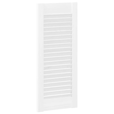 vidaXL Πόρτα ντουλαπιού Louvred Design Λευκό 61,5x29,5 cm
