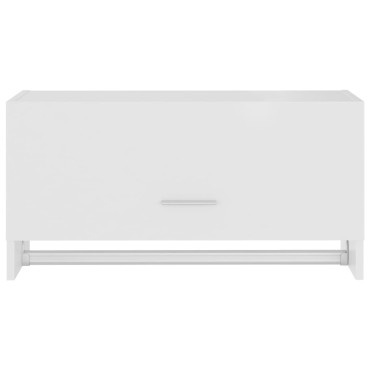vidaXL Ντουλάπα Λευκή 70x32,5x35cm από Επεξ. Ξύλο 1 τεμ.