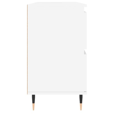 vidaXL Ντουλάπι Μπάνιου Λευκό 80x33x60cm Επεξεργασμένο Ξύλο