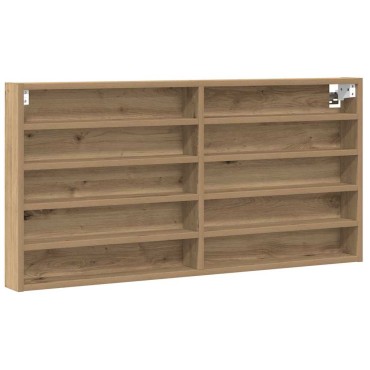 vidaXL Βιτρίνα Επιτοίχιο Artisan Oak 100x8,5x50cm
