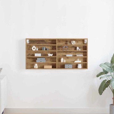 vidaXL Βιτρίνα Επιτοίχιο Artisan Oak 100x8,5x50cm