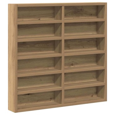 vidaXL Βιτρίνα Επιτοίχιο Artisan Oak 60x8,5x58 εκ