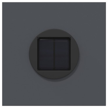 vidaXL Ηλιακό LED Φως Δρόμου 2 τμχ. Θερμό λευκό 18 x 18 x 50 εκ.