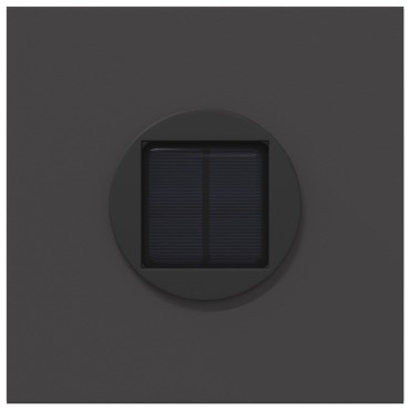 vidaXL Ηλιακό LED Φως Δρόμου 2 τμχ. Θερμό λευκό 18 x 18 x 80 εκ.