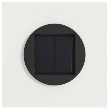 vidaXL Ηλιακό LED Φως Δρόμου 2 τμχ. Θερμό λευκό 18 x 18 x 80 εκ.