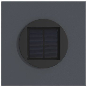 vidaXL Ηλιακό LED Φως Δρόμου 2 τμχ. Θερμό λευκό 18 x 18 x 80 εκ.