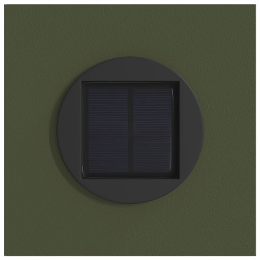 vidaXL Ηλιακό LED Φως Δρόμου 2 τμχ. Θερμό λευκό 18 x 18 x 80 εκ.