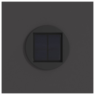 vidaXL Ηλιακό LED Φως Δρόμου 2 τμχ. Θερμό λευκό 18 x 18 x 50 εκ.