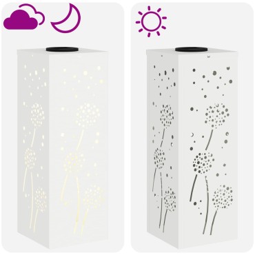 vidaXL Ηλιακό LED Φως Δρόμου 2 τμχ. Θερμό λευκό 18 x 18 x 50 εκ.
