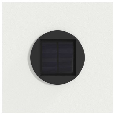 vidaXL Ηλιακό LED Φως Δρόμου 2 τμχ. Θερμό λευκό 18 x 18 x 50 εκ.