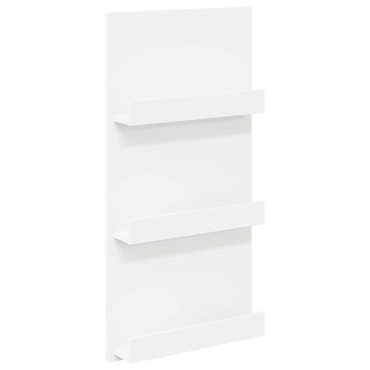 vidaXL Ράφι Περιοδικών Λευκό 51x11x102cm Επεξεργασμένο Ξύλο 1 τεμ.