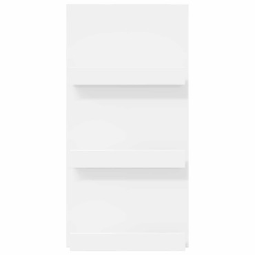 vidaXL Ράφι Περιοδικών Λευκό 51x11x102cm Επεξεργασμένο Ξύλο 1 τεμ.
