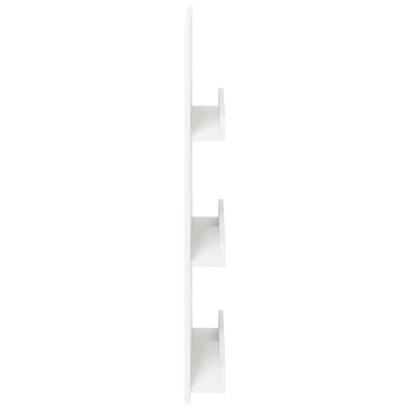 vidaXL Ράφι Περιοδικών Λευκό 51x11x102cm Επεξεργασμένο Ξύλο 1 τεμ.